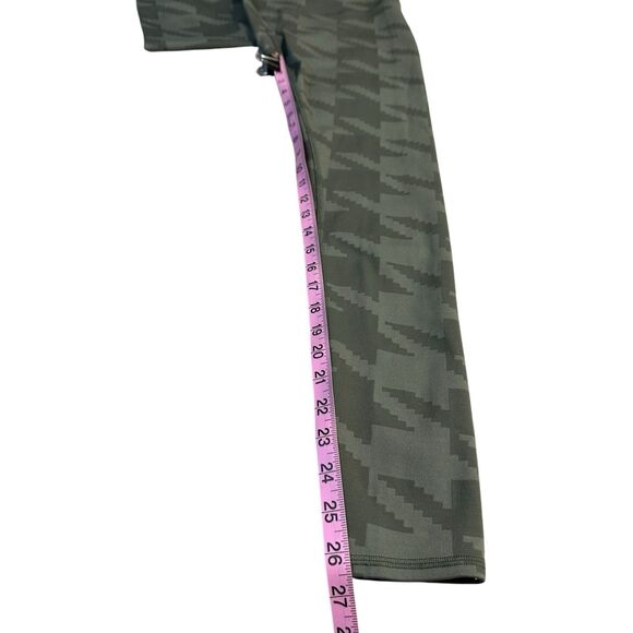 ALO Yoga High Waisted Airbrush Houndstooth Legging Jungle Green Size Small - Picture 16 of 16